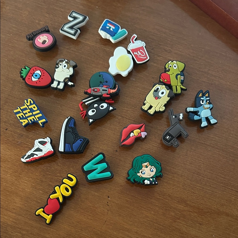 Jibbitz!!! Colorful Cartoon Shoe Charms Set